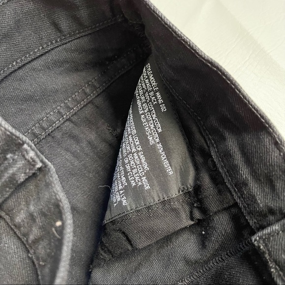 Denim X Alexander Wang Black Relax Jeans 002 in size 24 - Picture 3 of 7